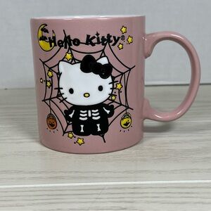 Hello Kitty Halloween Pink Spider Web Cup  Nwot 20 Oz Cup. Ceramic For Hot/cold